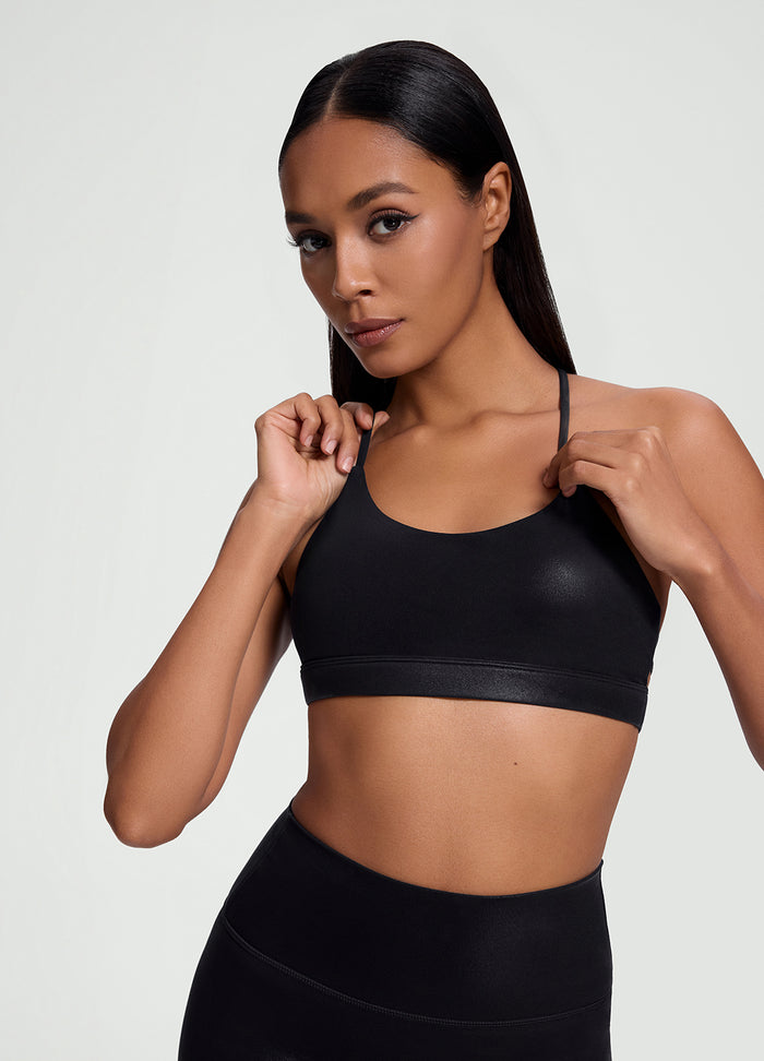 Top Incrociato sulla Schiena Lush Glow