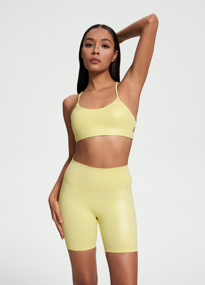 Top Incrociato sulla Schiena Lush Glow