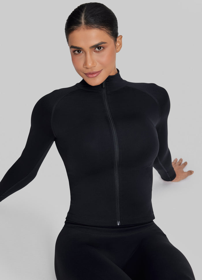 Ultrasculpt Longline Full Zipper Seamless Breathable Warm Jacket