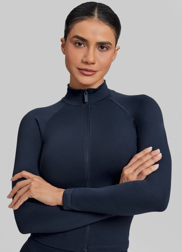 Ultrasculpt Longline Full Zipper Seamless Breathable Warm Jacket