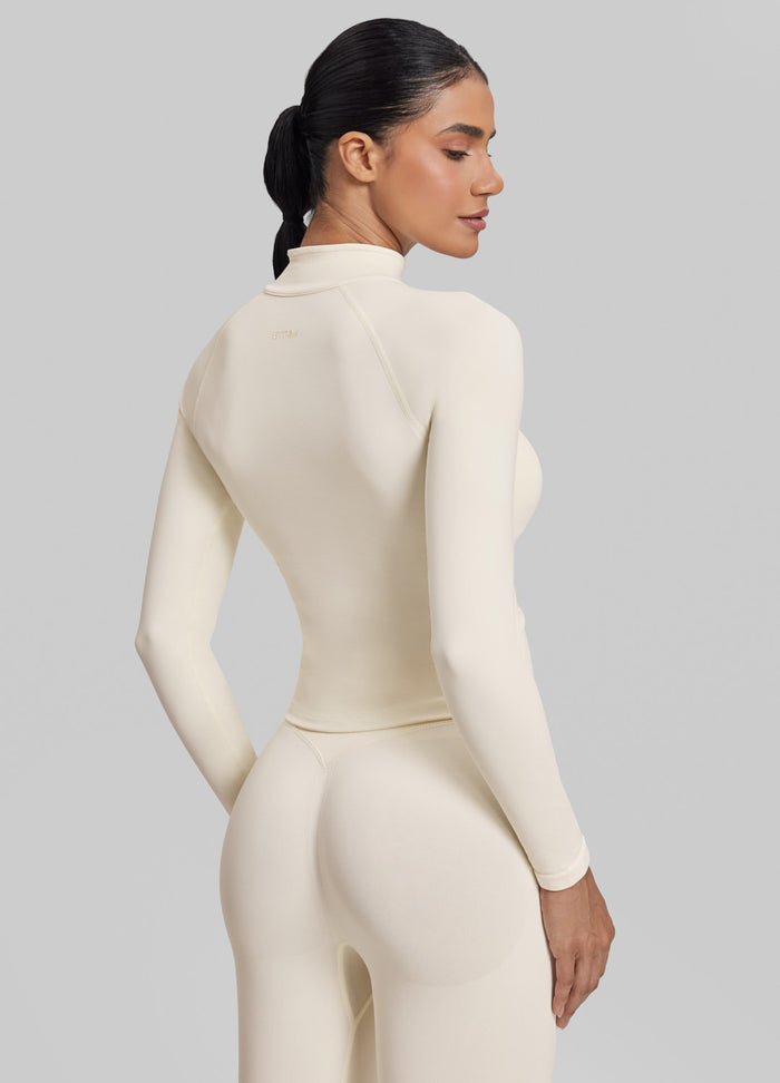 Ultrasculpt Longline Full Zipper Seamless Breathable Warm Jacket