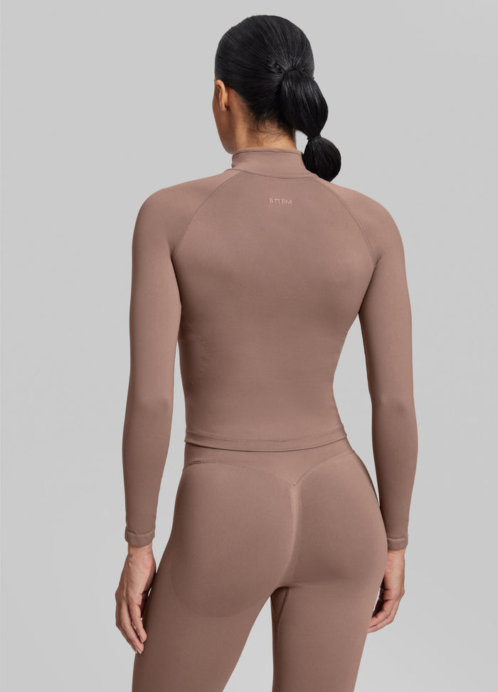 Ultrasculpt Longline Full Zipper Seamless Breathable Warm Jacket