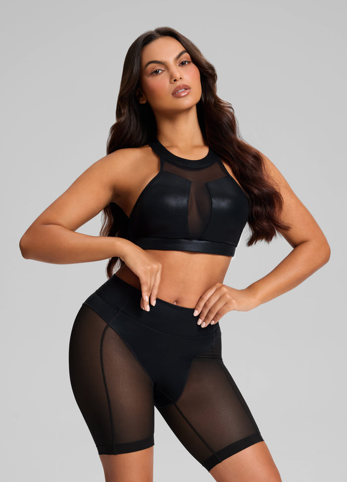 Sculpt Sheer Biker Shorts