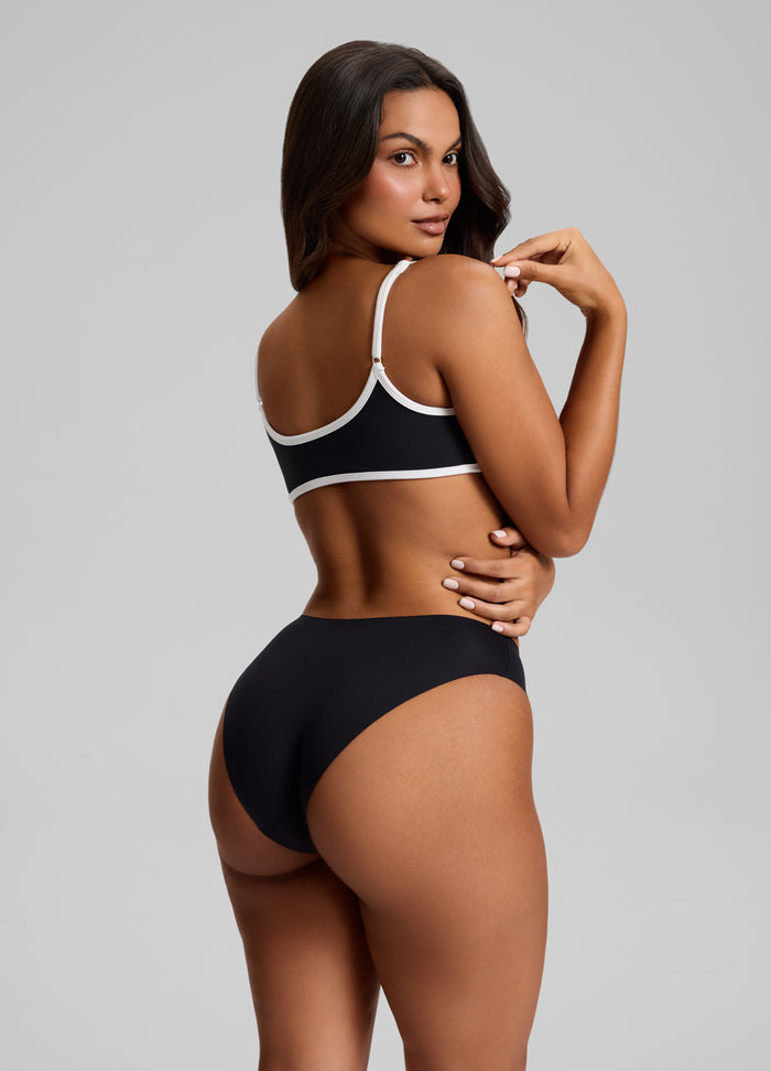 Slip taille mi-haute sans coutures