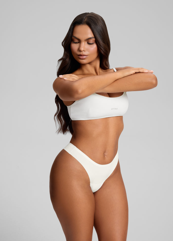 Calcinha Fio Dental de Cintura Média Sem Costura - Pacote com 3