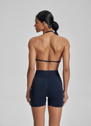 Ultrasculpt Halterneck Backless Strappy Functional Twill Knit Bra