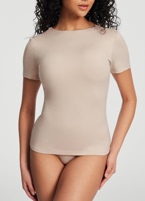 
                Short Sleeve Crew Neck Top
              