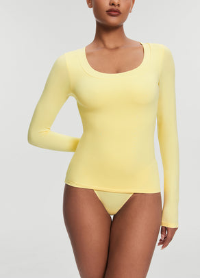 
                Scoop Neck Long Sleeve Top
              