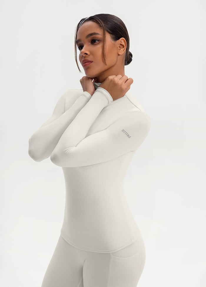 Mock Neck Long Sleeve Top