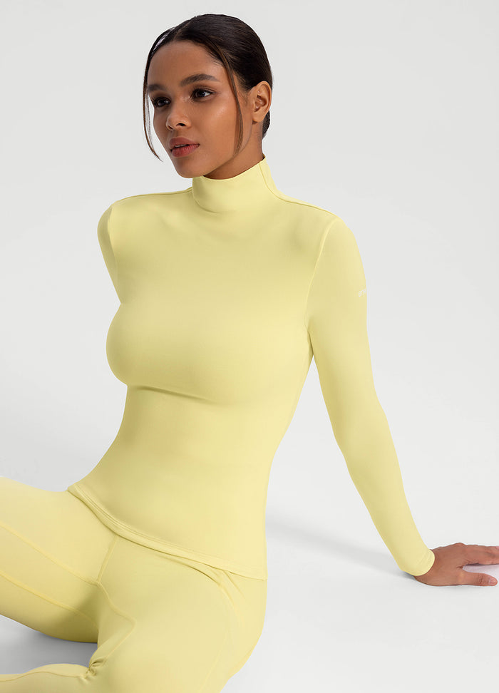 Mock Neck Long Sleeve Top