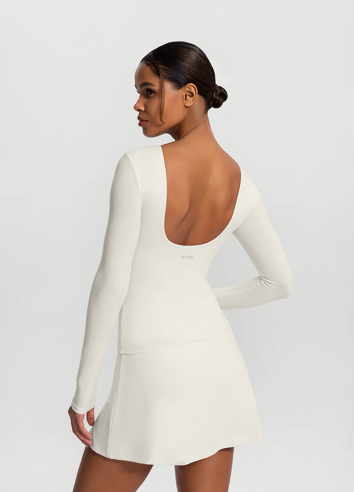Open-Back Long Sleeve Top