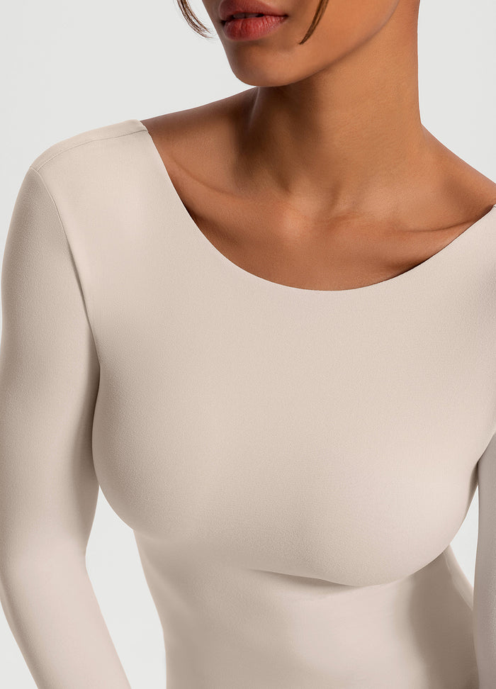 Open-Back Long Sleeve Top