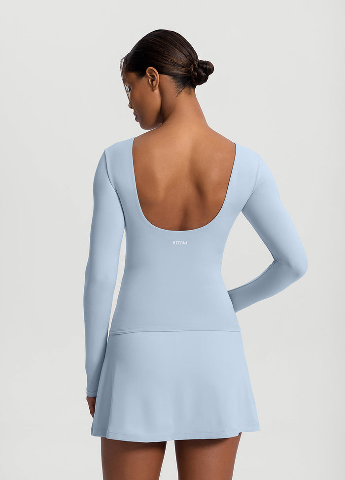 Open-Back Long Sleeve Top
