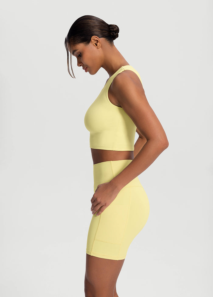 High Neck Cropped Tank Top
