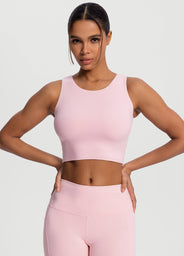 High Neck Cropped Tank Top
