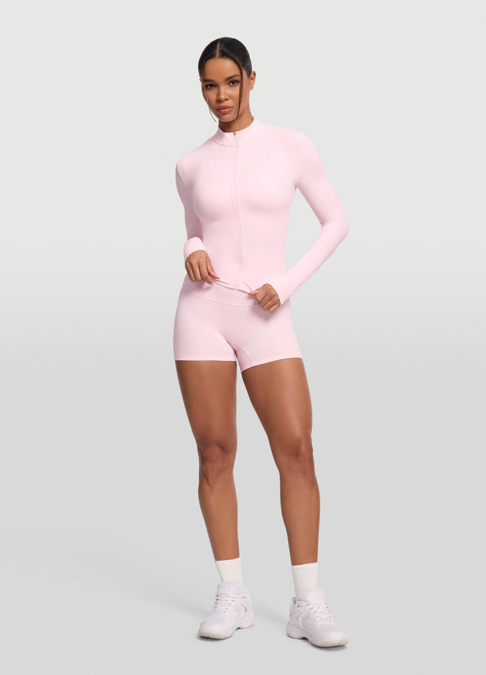 Sleek Zip-Up Long Sleeve Jacket