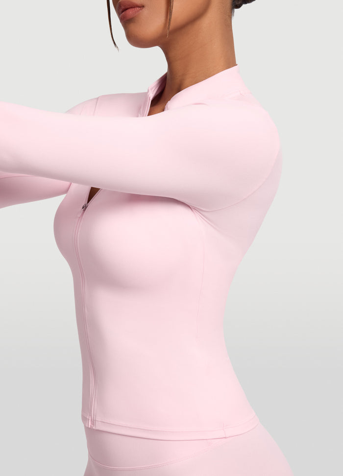 Sleek Zip-Up Long Sleeve Jacket