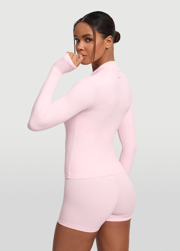 Sleek Zip-Up Long Sleeve Jacket