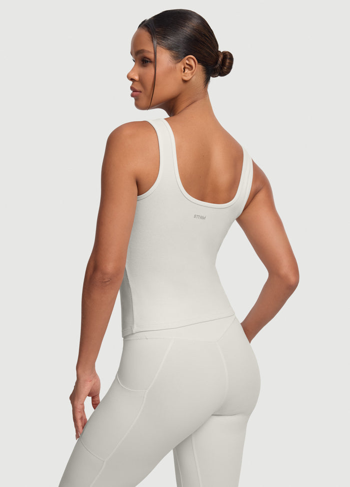 Button Front Tank Top