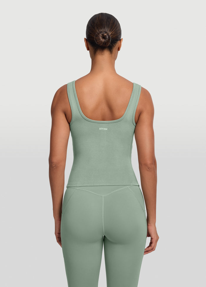 Button Front Tank Top