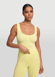 Button Front Tank Top