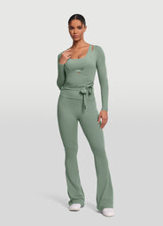 Seamless Pilates Wrap Top
