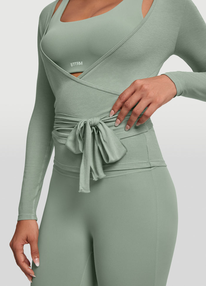 Seamless Pilates Wrap Top