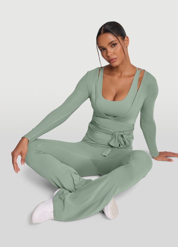 Seamless Pilates Wrap Top