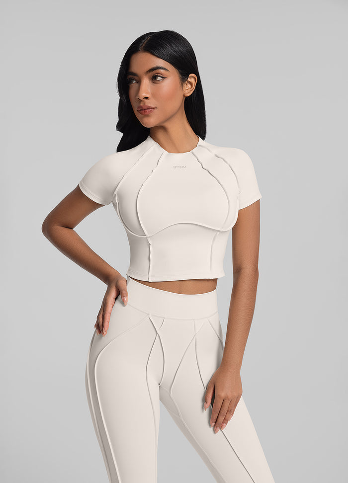 Contour Stitch Crop Top