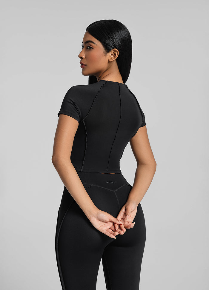 Contour Stitch Crop Top