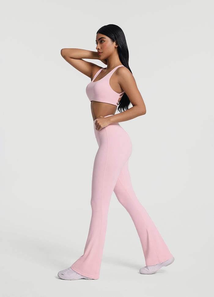 Ruched Flared Leggings