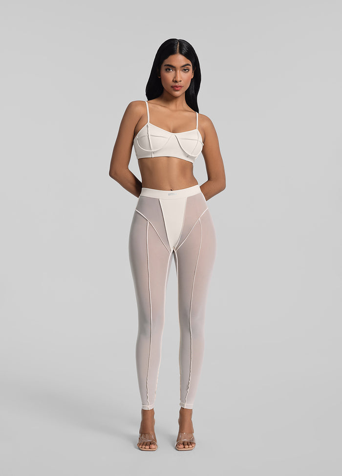 Semi-Sheer High-Rise Leggings