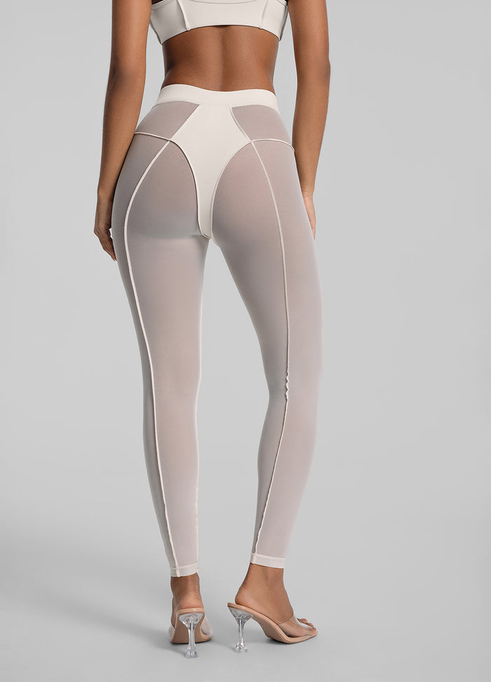 Semi-Sheer High-Rise Leggings