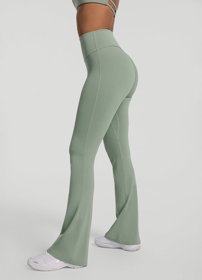 Ruched Flared Leggings
