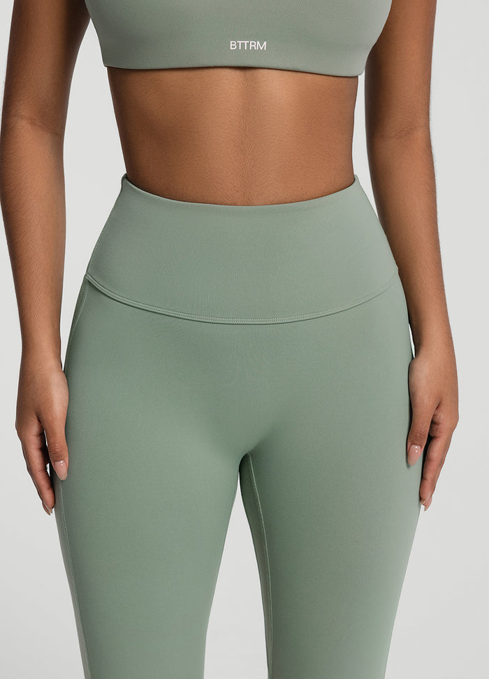 Ruched Flared Leggings