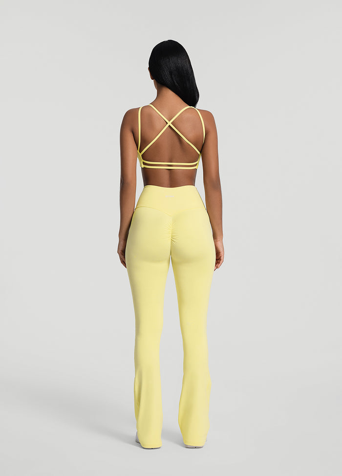 Ruched Flared Leggings