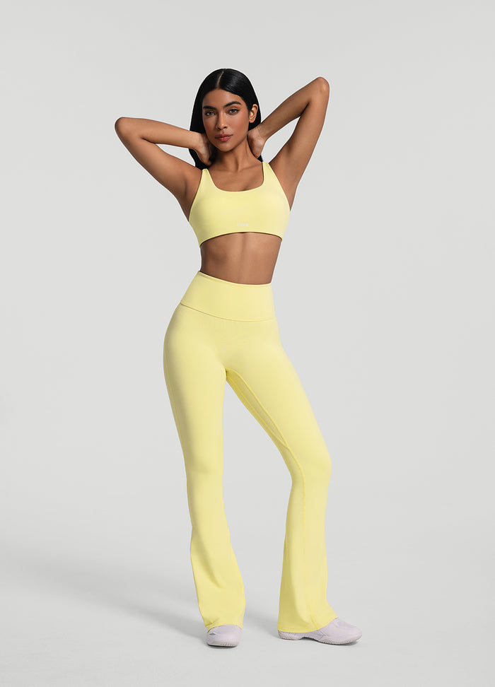 Ruched Flared Leggings