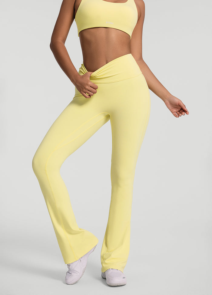 Ruched Flared Leggings