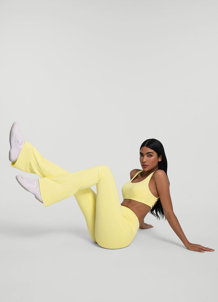 Ruched Flared Leggings