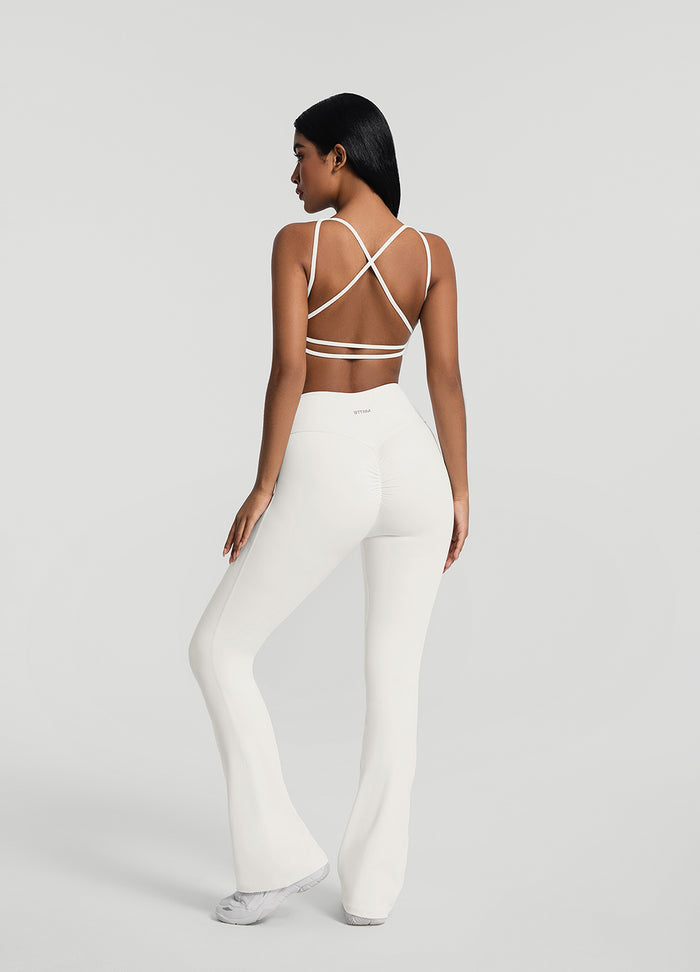 Ruched Flared Leggings