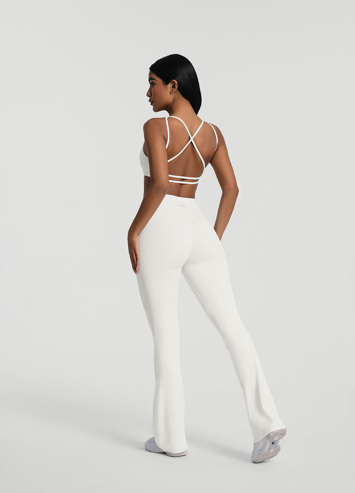 Ruched Flared Leggings