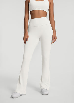 
                Ruched Flared Leggings
              
