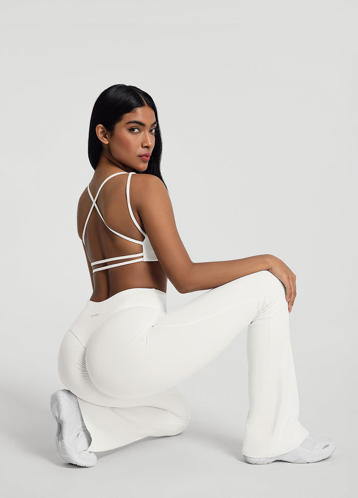 Ruched Flared Leggings