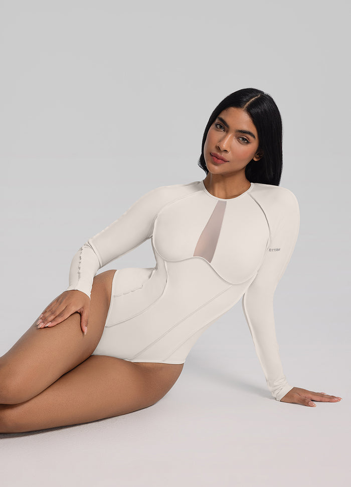 V-Panel Mesh Bodysuit