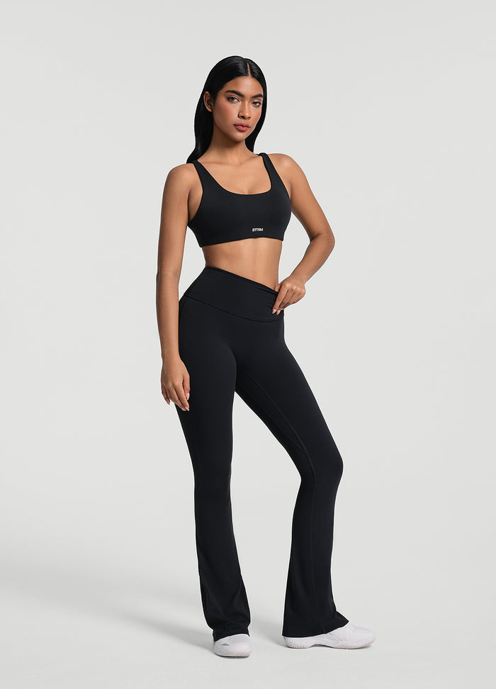Ruched Flared Leggings