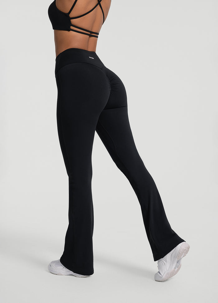Ruched Flared Leggings