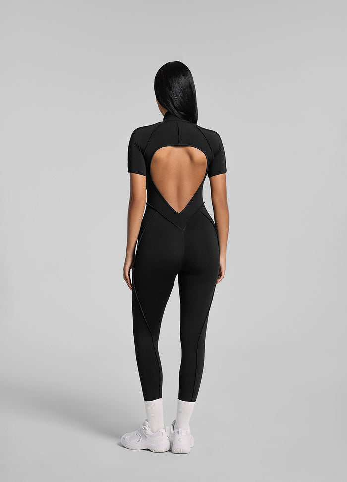 Short Sleeve Full-Length Catsuit