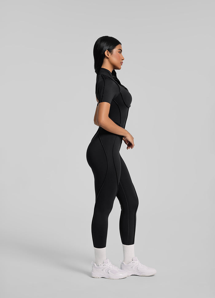 Short Sleeve Full-Length Catsuit
