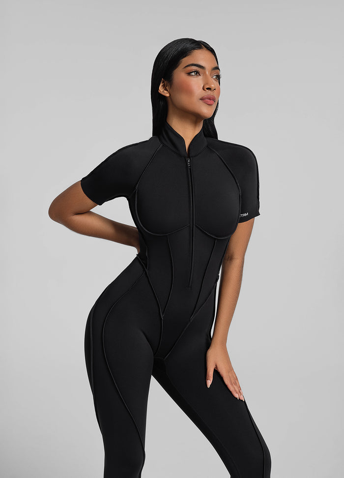 Short Sleeve Full-Length Catsuit
