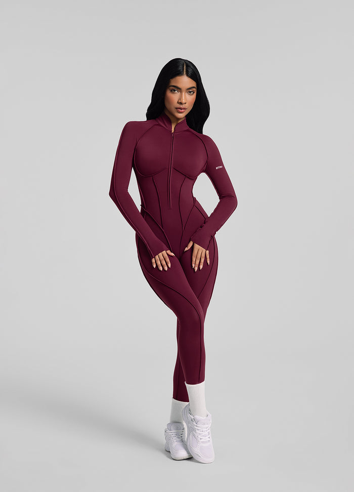 Catsuit עם עיצוב גב סגור